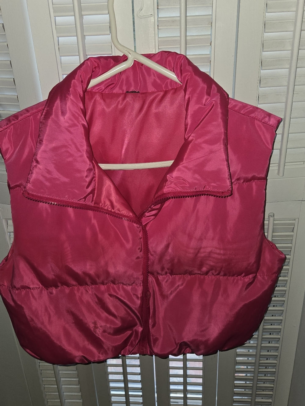 Bright Pink Puffer Vest